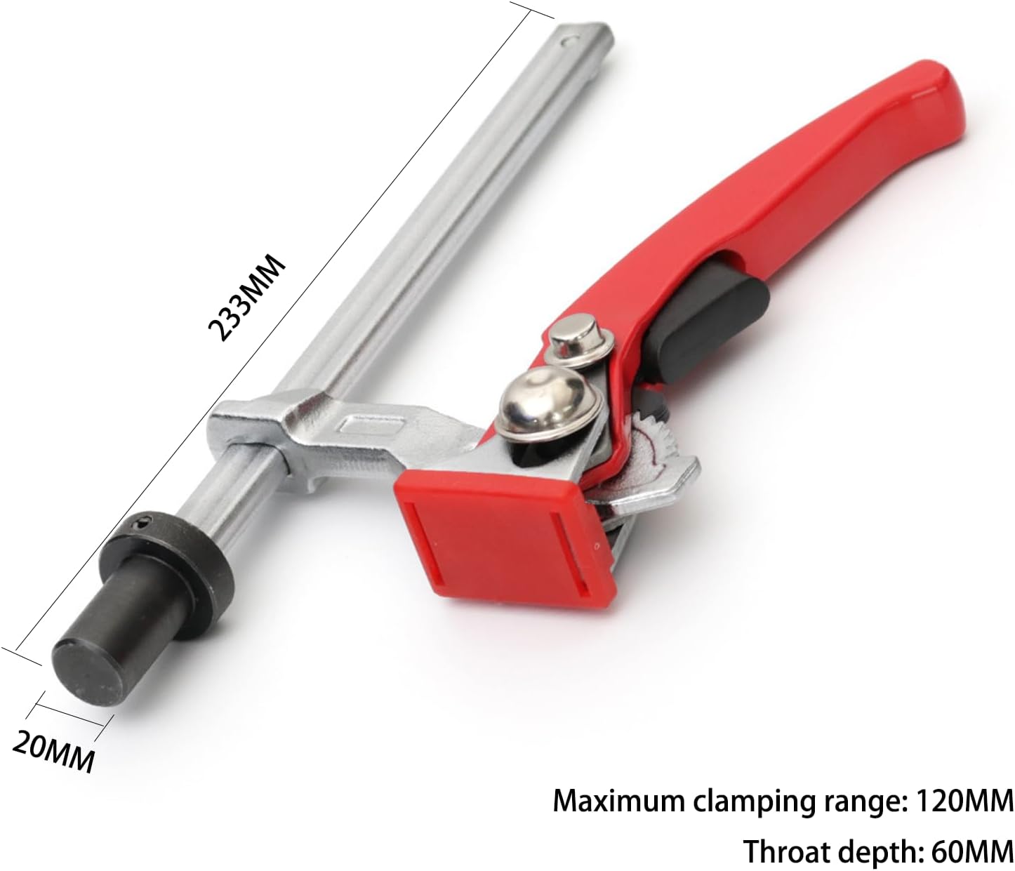 Presser 20 mm, Clamping Element for Multifunctional Tables, Quick Clamping Press, TOOSOAR Table Press Stand for Woodworking