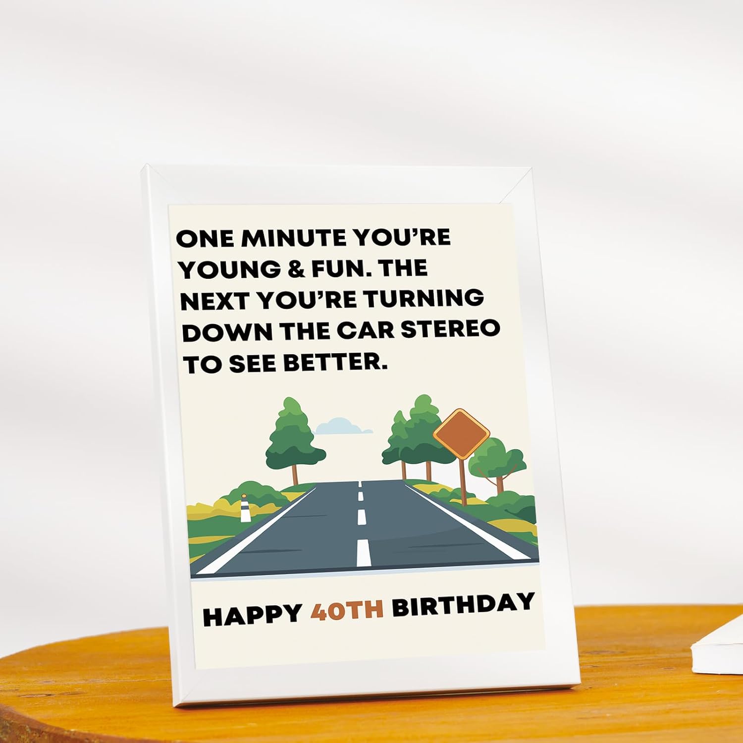 OJsensai Happy 40th Birthday Card & Gifts for Women Men, 40 Year Old Bday Gifts Ideas for Husband Wife,Happy 40th Birthday Decorations - Image 4
