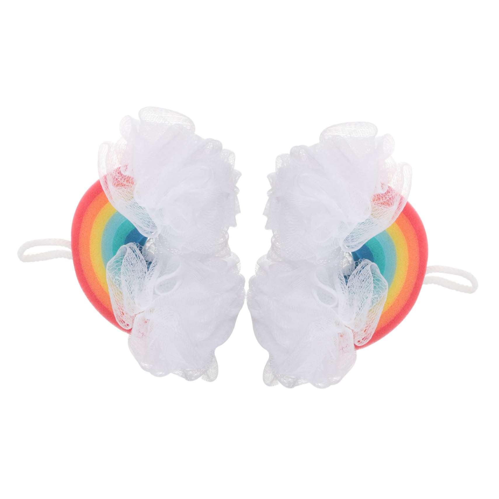 Spugna da Bagno per Bambini Arcobaleno, 2 Pezzi, Delicata