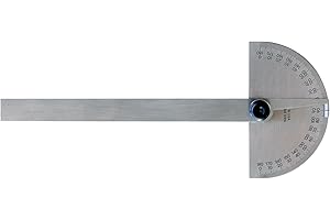 Mitutoyo 968-202 Protractor, Semi-Circular, 6 in, Non-Grad