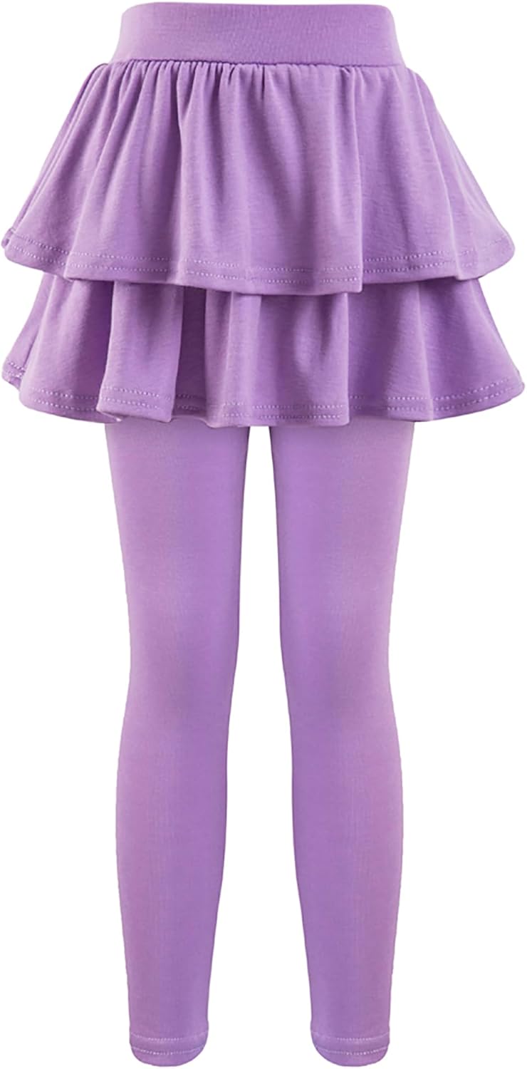 Girls School Uniform Pants Leggings with Skirts Stretch Warm Jegging 4-12 Years - Image 3