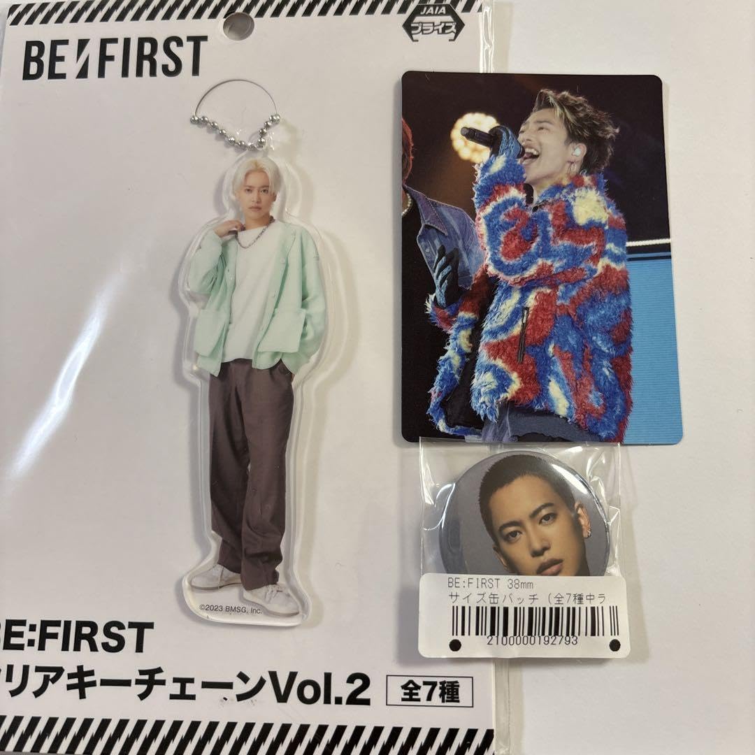 BEFIRST Ryoki Can Badge Keychain Photo Card
