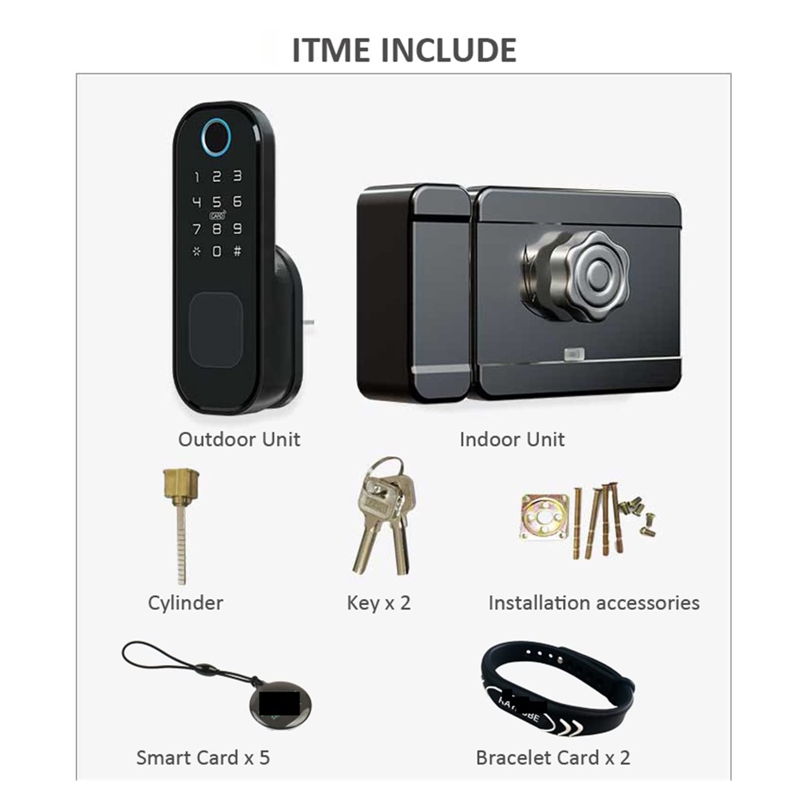 Inteligentna blokada drzwi palców Bluetooth bezprzewodowa blokada kontroli dostępu 13.56 MHz cyfrowy kod asystent zabezpieczenia(T03 Lock)