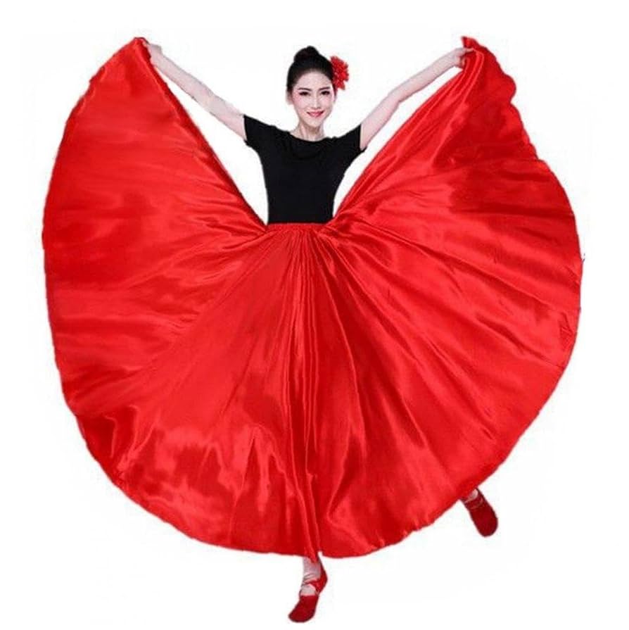 新品　社交ダンス　サテン　スカート　赤　ワイン　レッスン　パーティ　1169 新品 社交ダンス サテン スカート 赤 ワイン レッスン パーティ