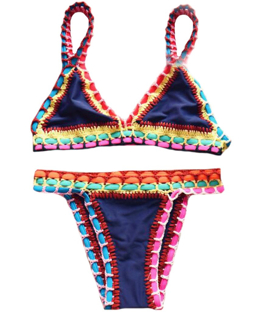 CYYNOWomen's Hand-Knitted Upscale Bikini Swimsuit