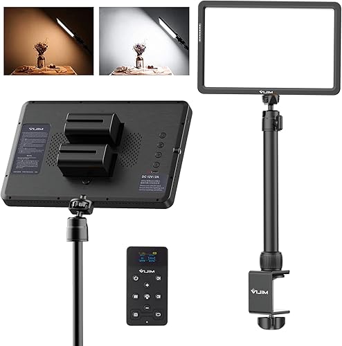 JUSMO K22 - Escritorio LED profesional de 24 W con control remoto para video y conferencias CRI95 2500K-9000K brillo ajustable compatible con el uso