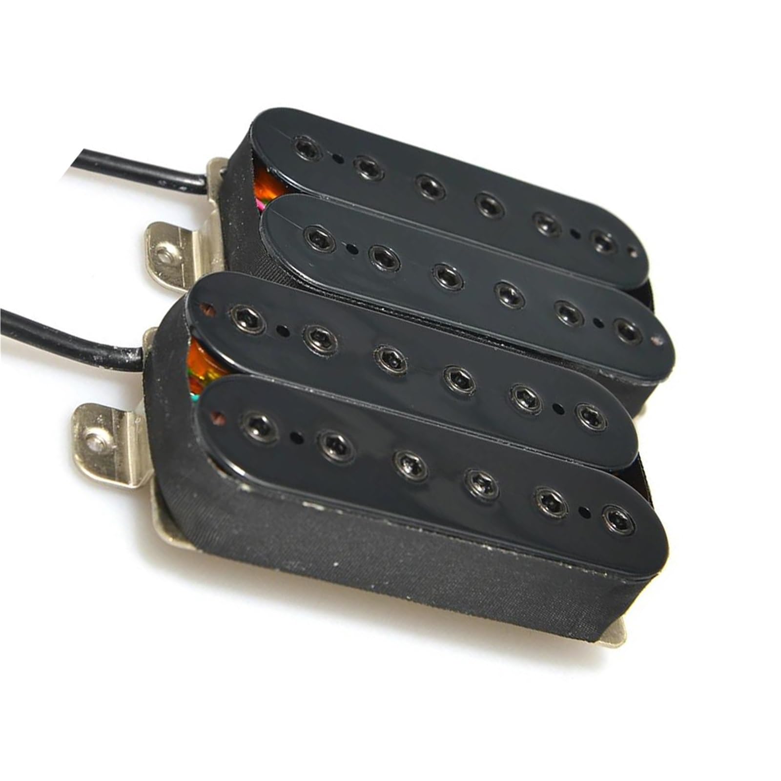 Przetwornik gitarowy Alnico 5 z podwójną cewką 1 szt. Czarny do części do gitary elektrycznej Przetwornik Części Gitary Elektrycznej(A5 Bridge 16.6K)