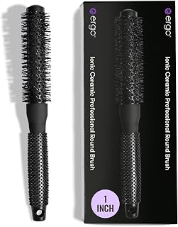 Ceramic Ionic Round Brush for Blow Out - Salon Quality Hair Brushes for Women - Roller Brush for Blow Drying, Wet and Dry Hair Styling, Volumizing Hair Care - ER25: 1"