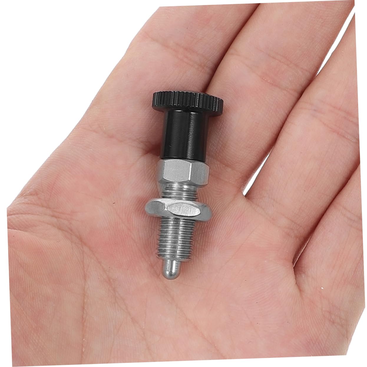 INOOMP 2pcs Stainless Steel Plunger Lock Latch Spring Loaded Indexing Knob for Equipment