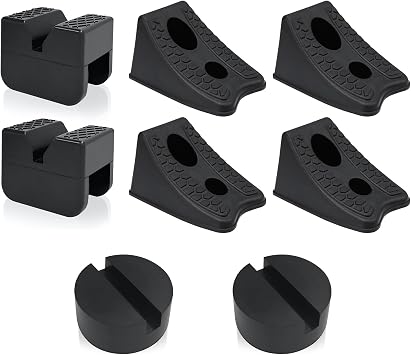 TONDA Jack Pads and Jack Stand Pads and Wheel Chocks