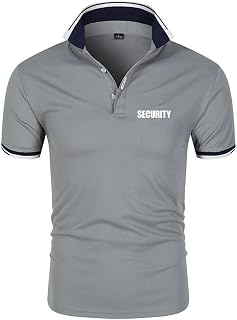 Herrpikétröja kortärmad säkerhet andningsbar golf tennis sport pikétröja sommar fritid T-shirt