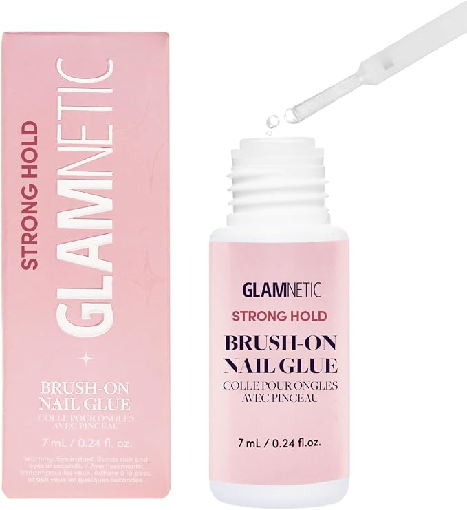 Strong Hold Brush On Nail Glue - Vegan | .24oz