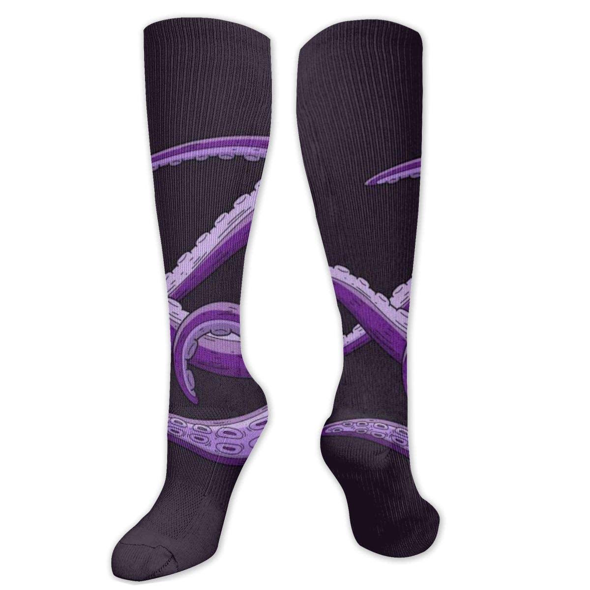 Golf Socks Caroon Purple Tentacles Mens Socks Multi Coloured Thick Socks Unique Ski Sock For Christmas, Hiking, Teenager, 50Cm