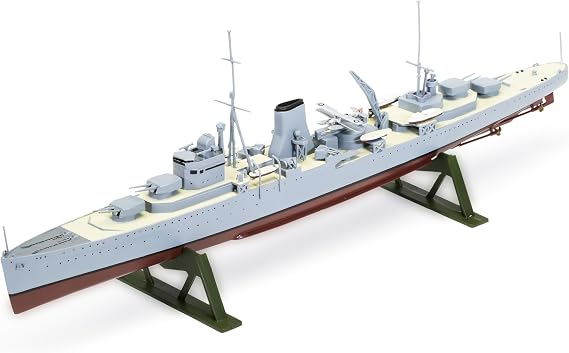 Airfix Vintage Classics Set - A03204V HMS Ajax Model Building Kit - Plastic Model Ship Kits for Adults & Children 8+, Includes Sprues & Decals - 1:600 Scale Boat Building Set