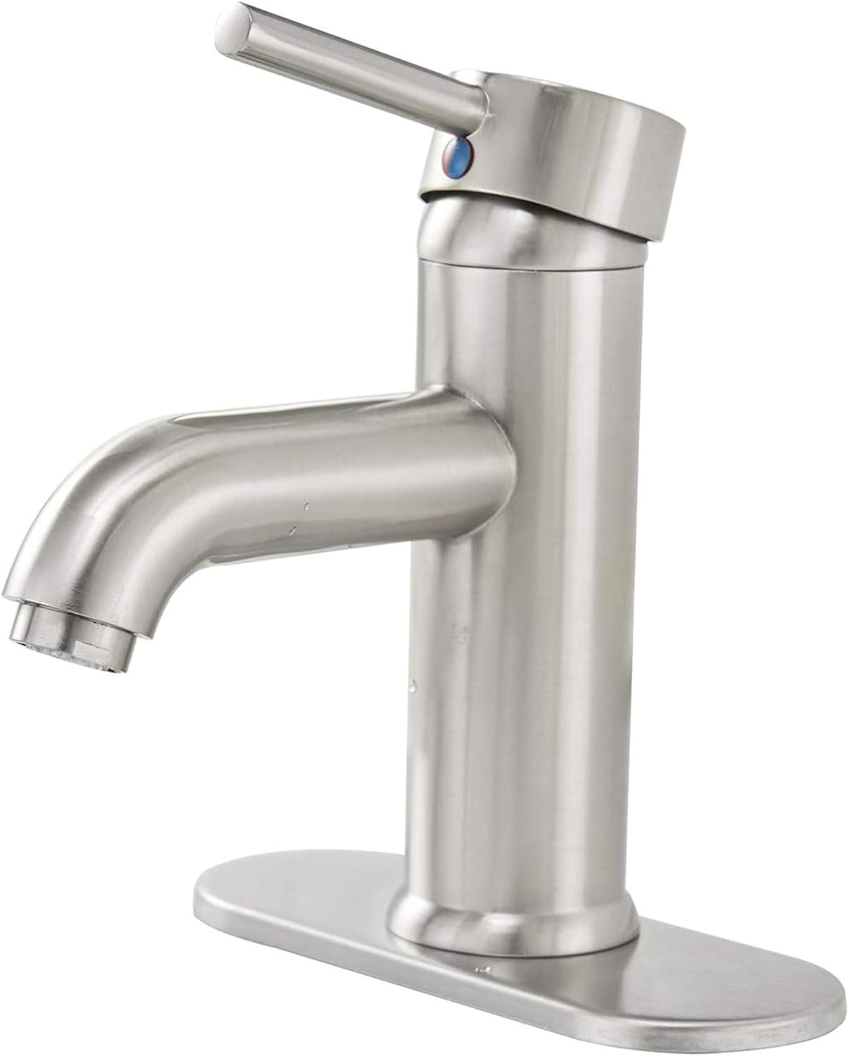Amazon.com: Greenspring Brushed Nickel Bathroom Faucet Single Handle ...