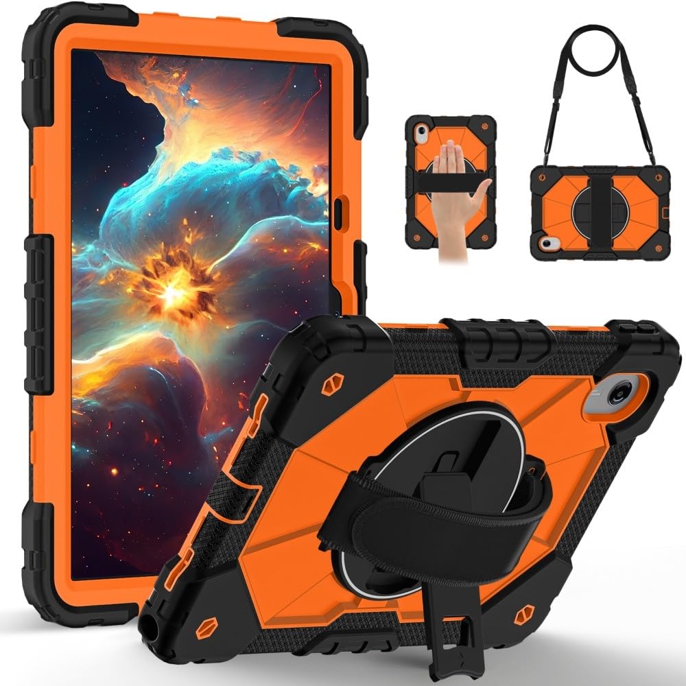 Protection iPad Air 13 M3 coque rigide silicone antichoc support rotatif 360 - 8