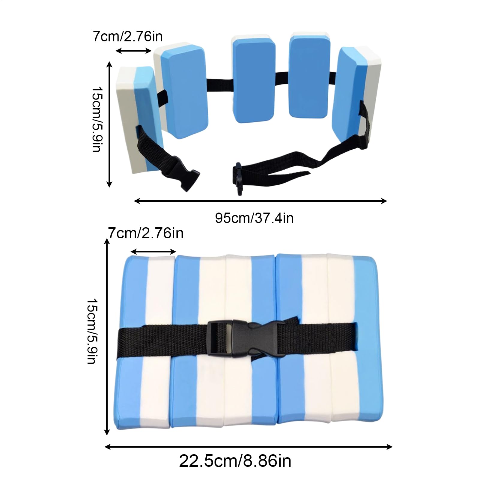Ceinture d',Ceinture Flottante EVA Ajustable - Équipement Aquatique Antidérapant pour Piscine et Interaction Parent-Enfant