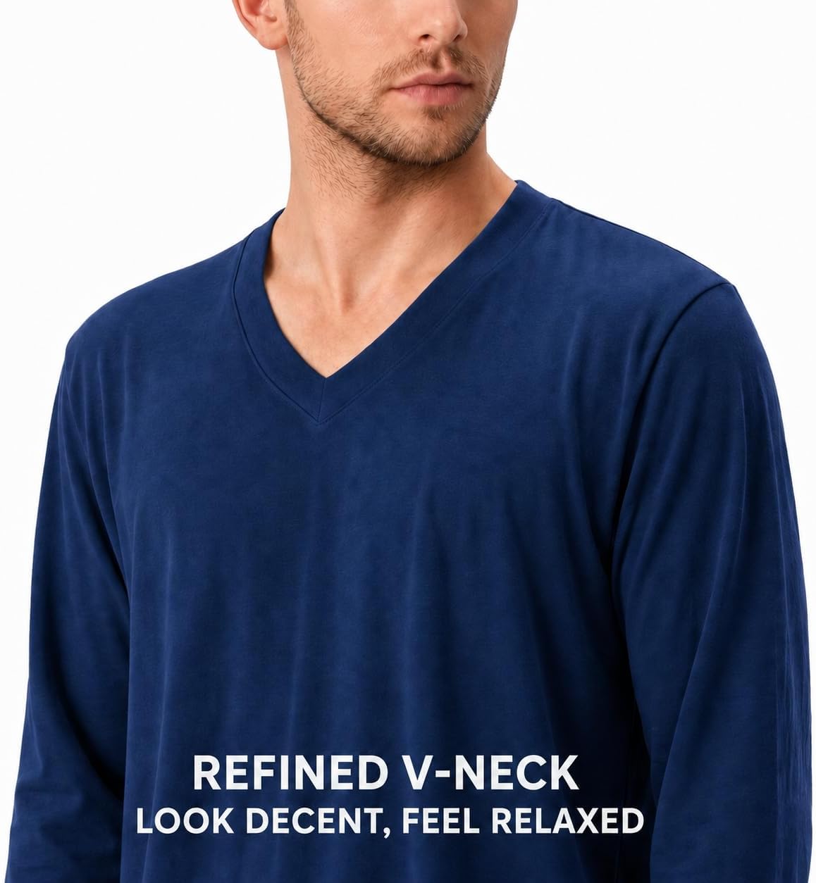DAVID ARCHY Men's Pajamas Set Soft Combed Cotton pajamas for men Comfy Loungewear Pjs with Pockets