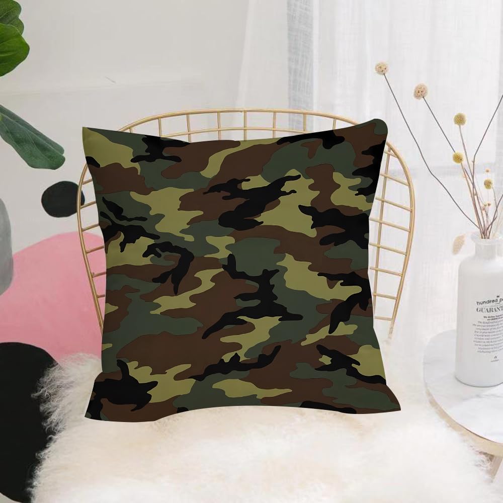 HYOSXW Cushion Cover,Throw Pillow Case Home Decorative for Living Room Bedroom Sofa Chair 16X16 Inch,camouflage tary seamless pattern for clothing vecto,Pillowcase 40X40cm