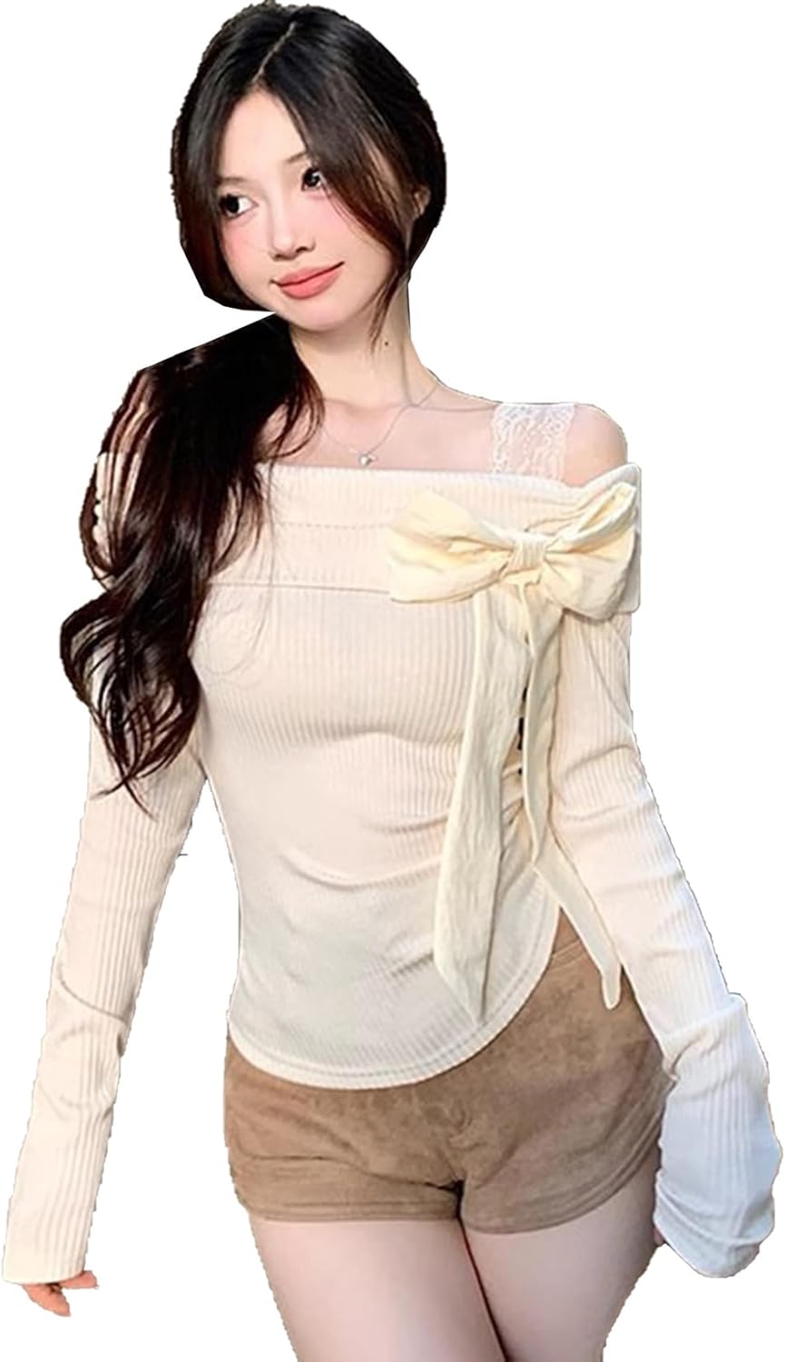 Amazon | [AYBTO] レディース ブラウス 半袖 トップス シンプル オフ