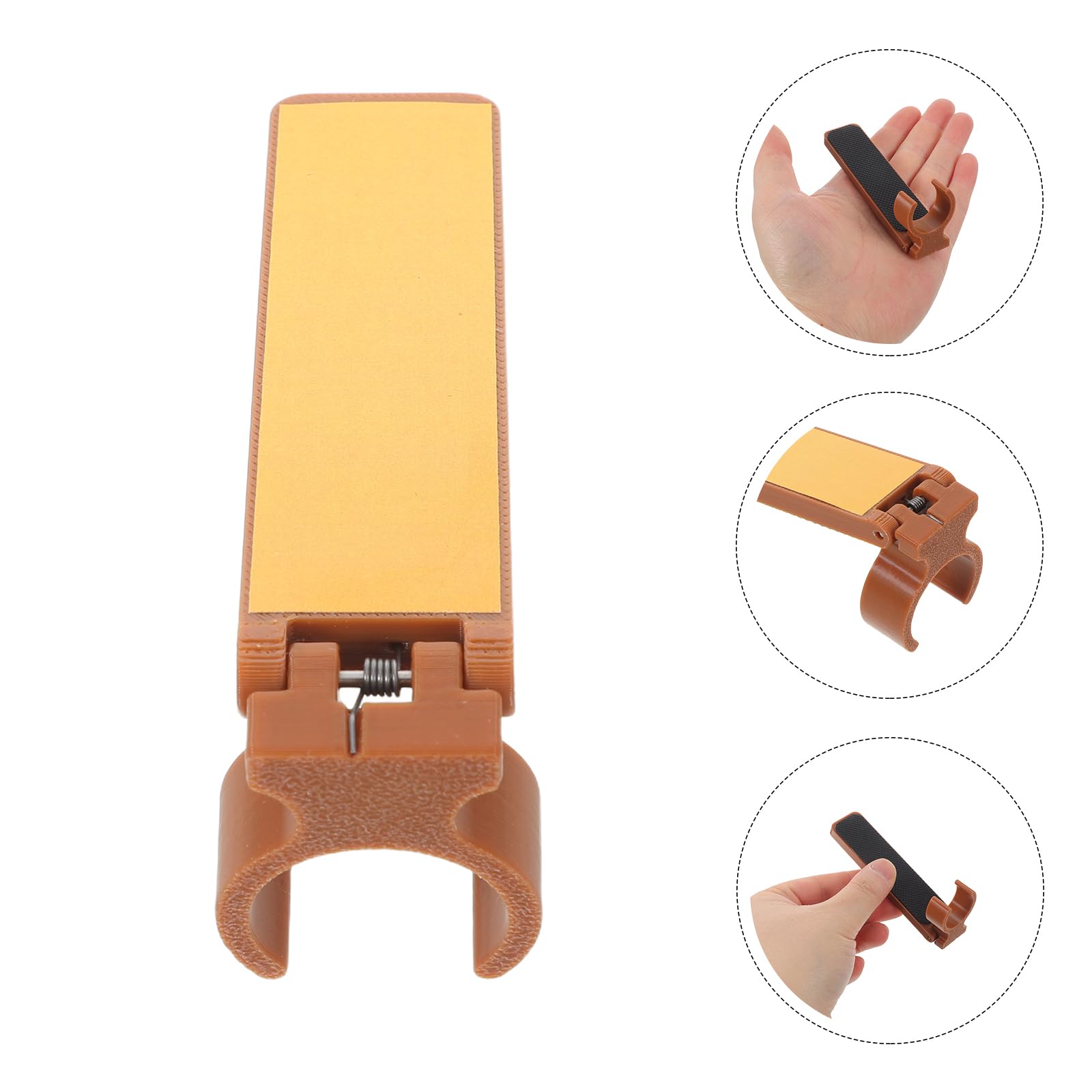 Soporte para Bastón Antideslizante para Mesa y Barandilla, Clip Ligero para Ayudas de Movilidad, Accesorio Práctico para Bastones y Muletas, Adecuado para Uso en Interiores