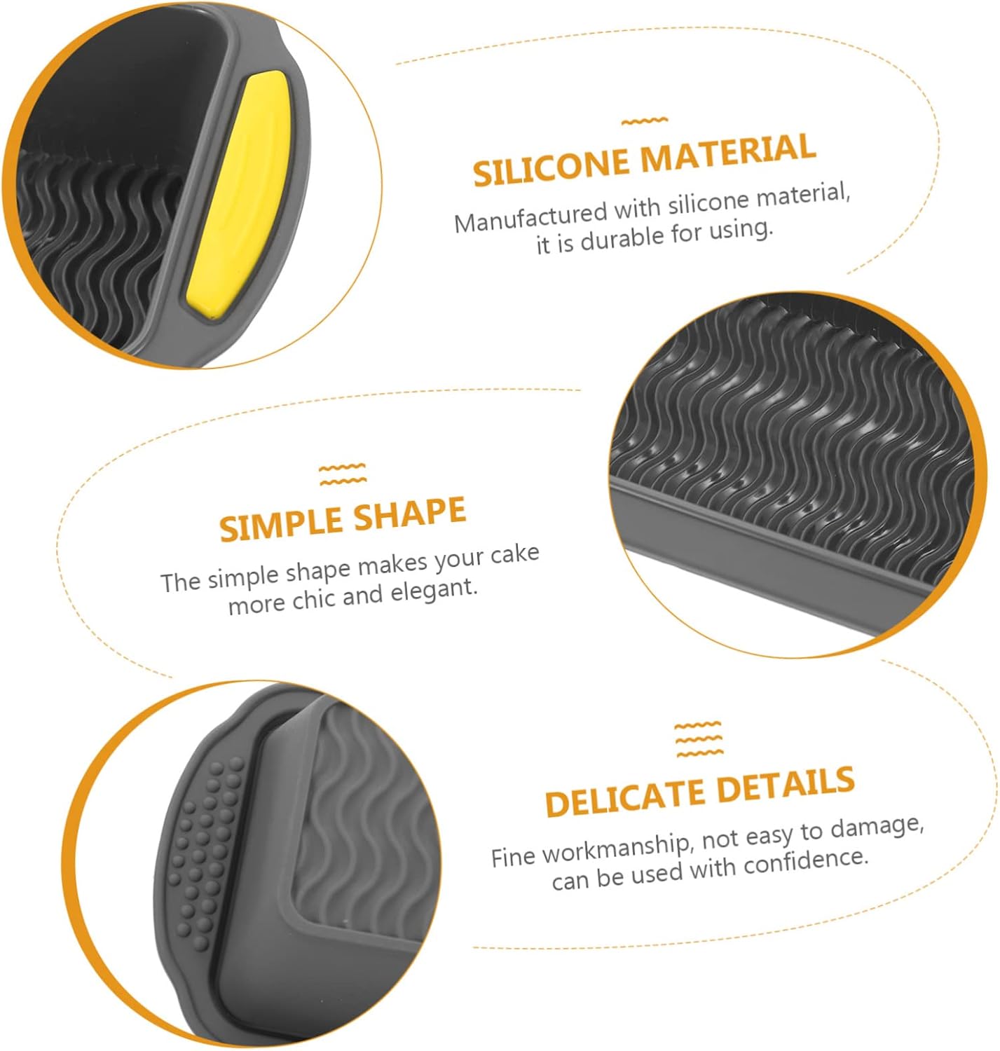 LABRIMP Cake Molds Reusable Bread Toast Mold Nonstick Silicone Baking Puck for Home Professional Use