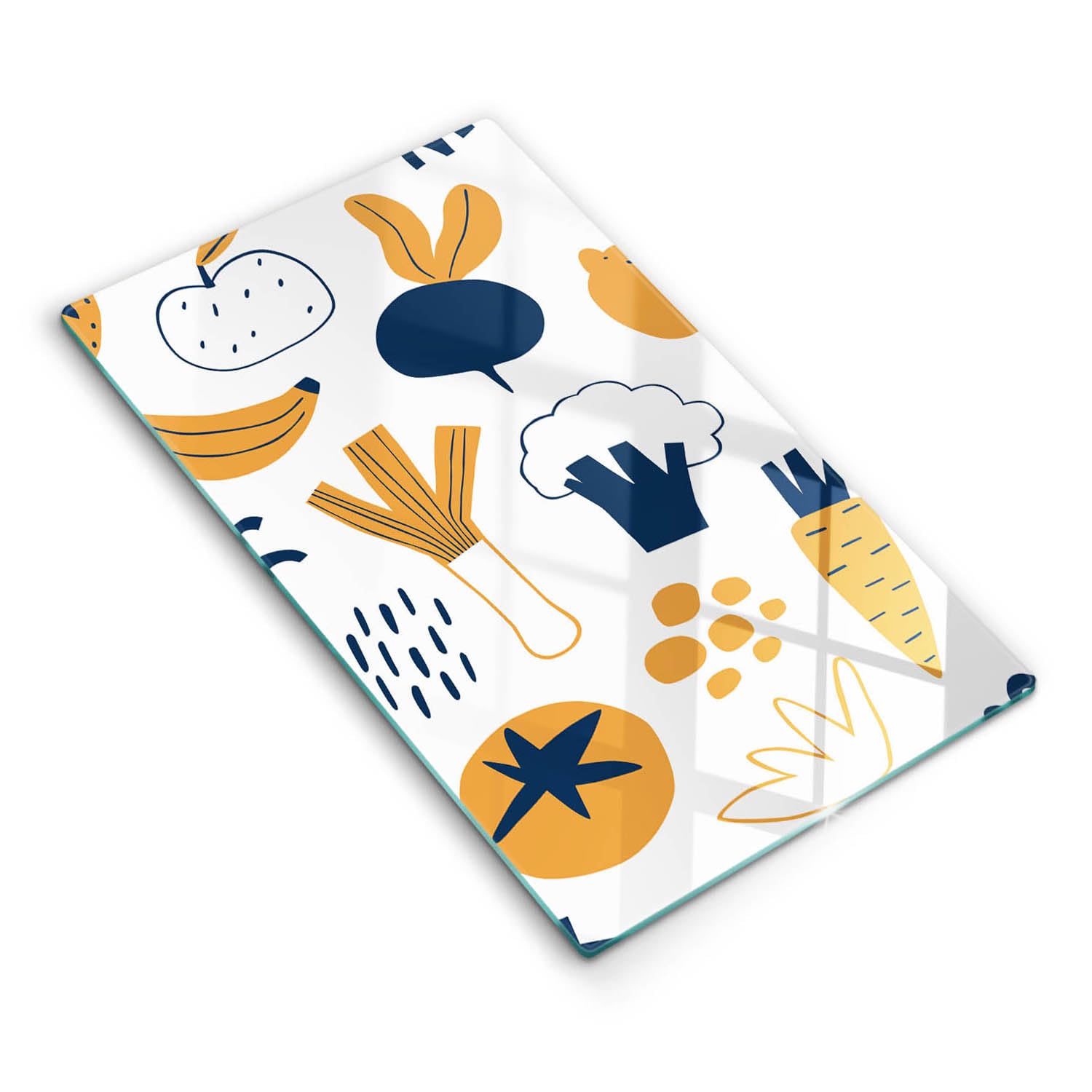 Planche à découper induction Wallfluent 30x52cm protège et agrandit la cuisine
