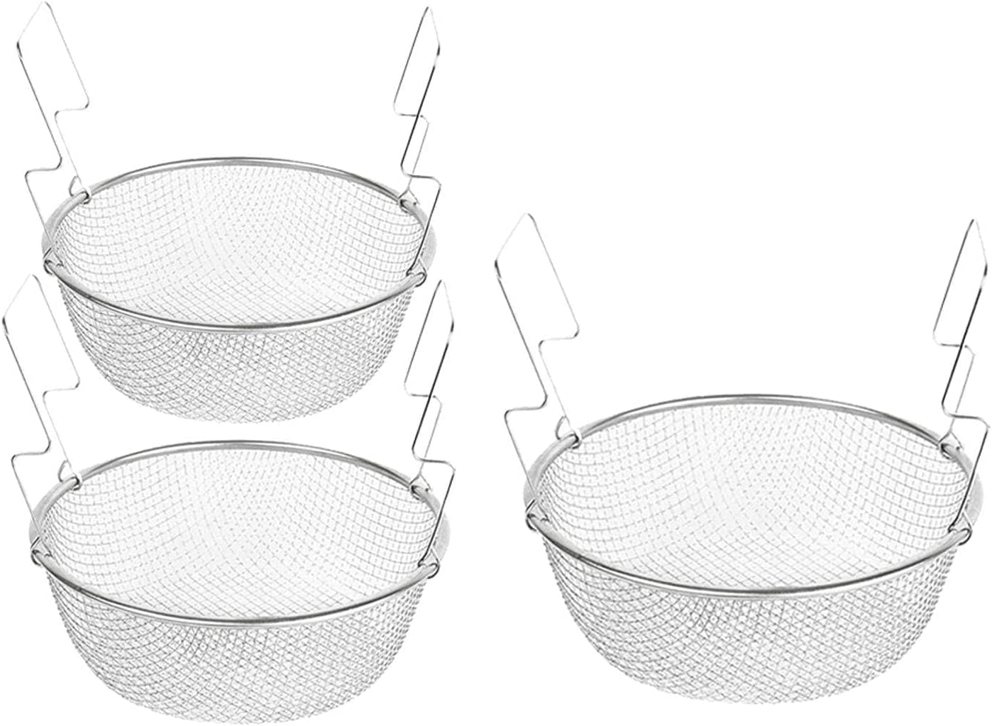 Sitko Kuchenne Durszlak Sitka Do Żywności Drobna Siatka Kuchenny Kosz Do Smażenia Sito Kuchenny Durszlak Sito Metalowe Trwałe Łyżka Do Odcedzania(23cm)