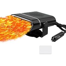 150W 12V car heater and Fan, Portable Auto Defroster Defogger with Dual Mode, 360&deg; Rotatable for Interior Warming and Cooling, Easy Plug-in