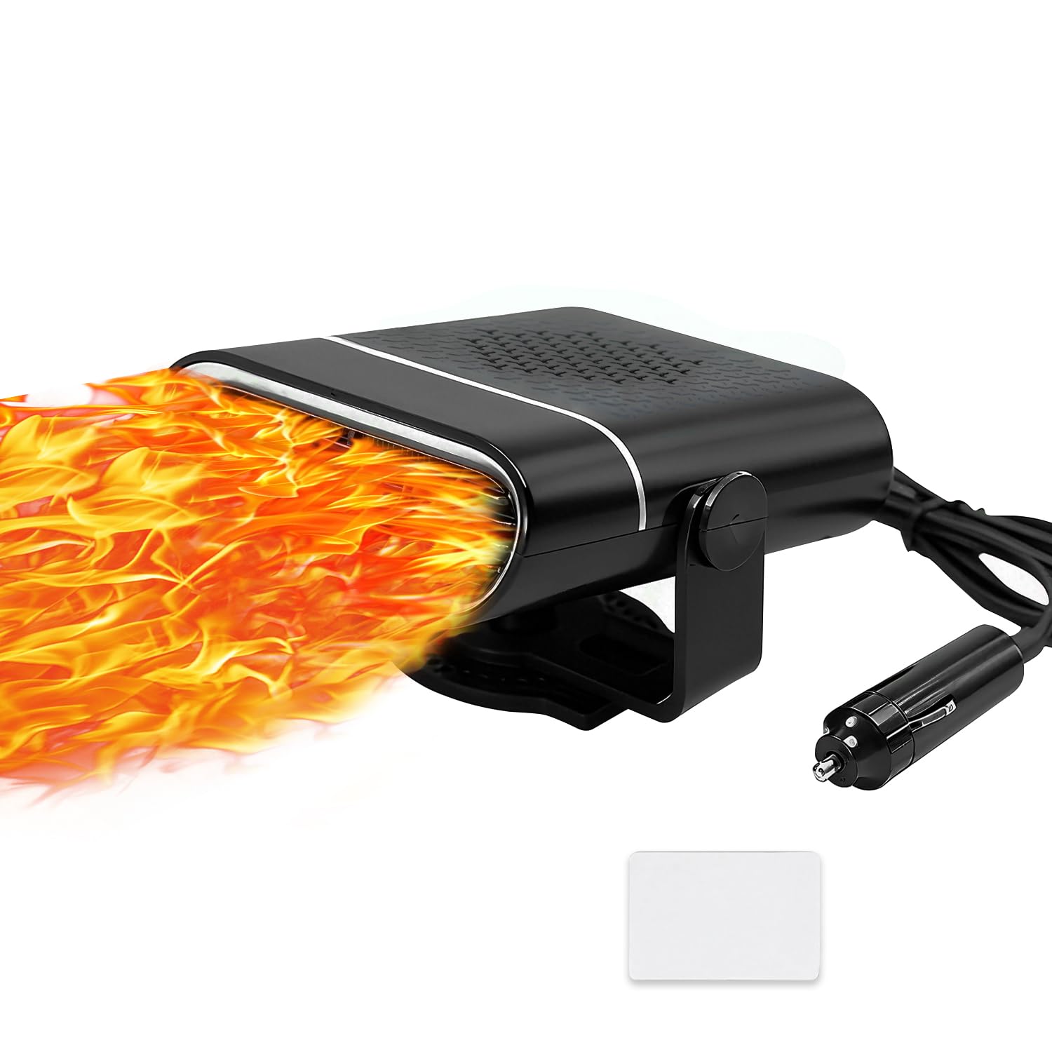 Car Heaters for Vehicle, 12V 150W Car Heater Fast Heating & Cooler Fan Portable Windshield Defogger & Defroster Plug into Cigarette Lighter, 360° Auto Heater for SUV, Trucks, RV