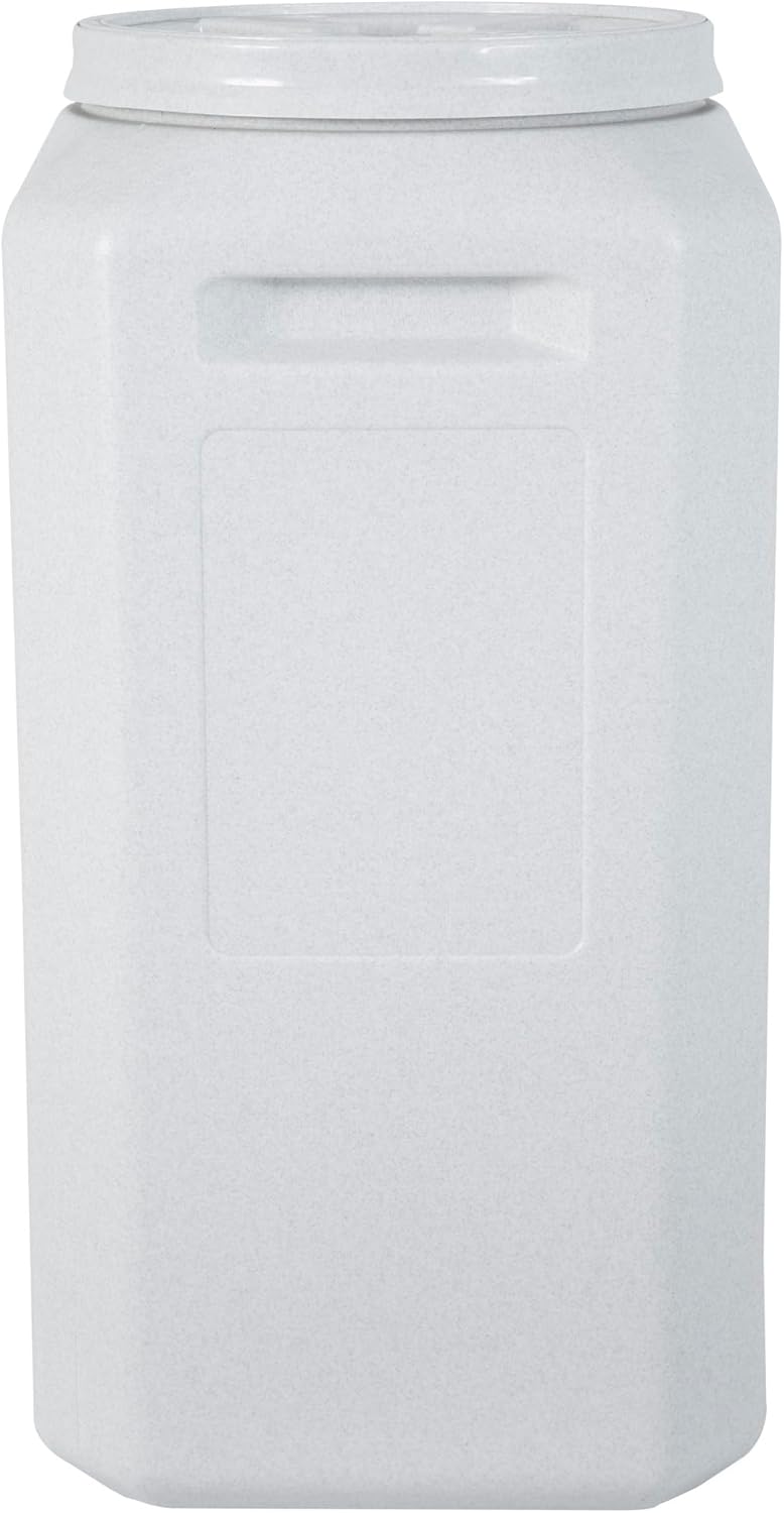 Vittles Vault Traditional Pet Food Storage Container For Dog Kibbles/Bird Seed/Oatmeal/Rice/Flour/Cereal, BPA Free Plastic, Sealed Airtight For Cat Food, Up To 80 lb, Made in USA, With Scoop, Gray