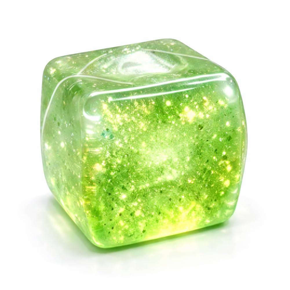 Glow In Dark Block & Soft TPR Squeeze Toy for Home, Desktop, Classroom and Office Leisure Use, Portable Night Glowing Stress Relief Plaything for Kids and Stressed Adults — image 1