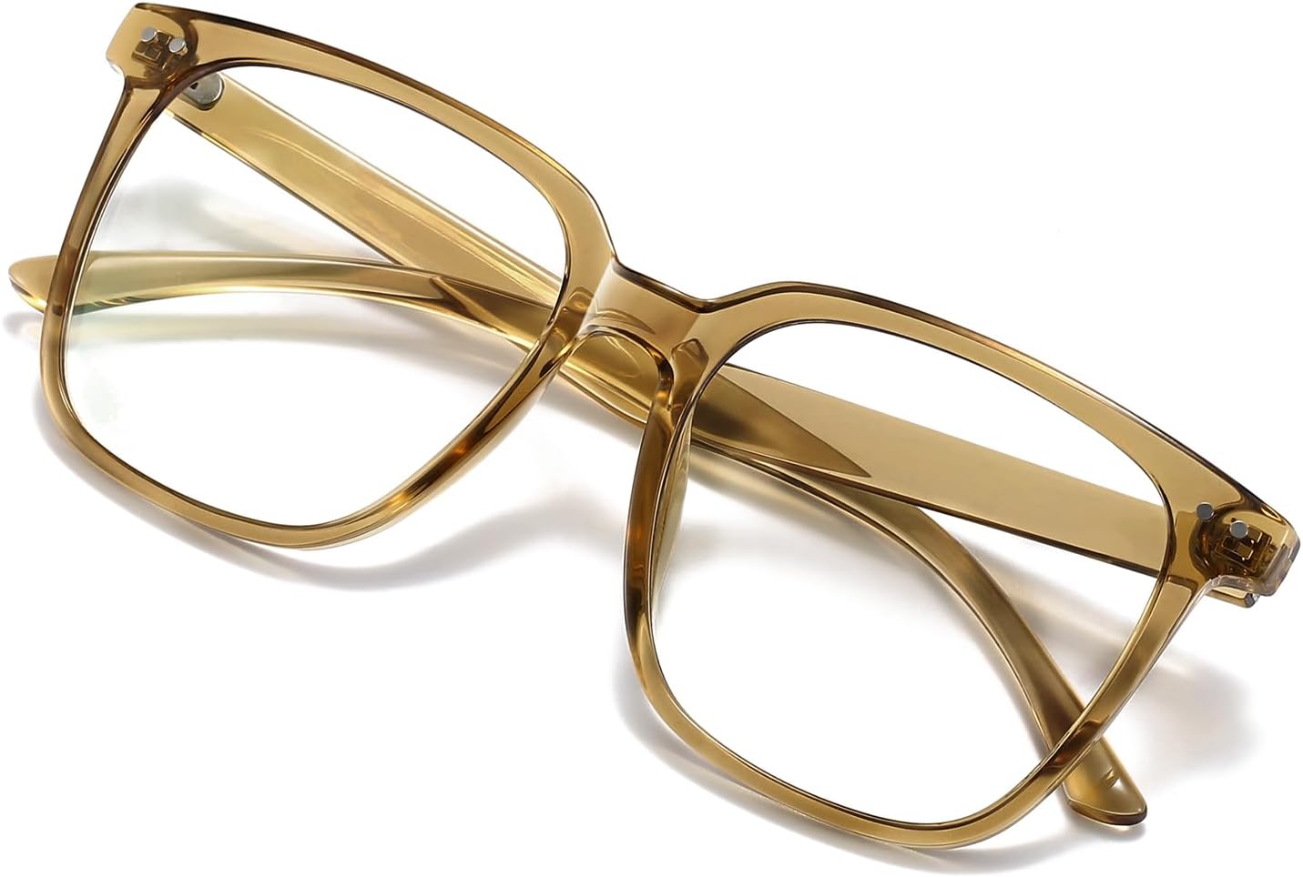 Oversized Square Blue Light Blocking Glasses for Women and Men - Gaming & Computer Anti-Fatigue