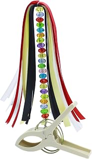 Stroller Flag with Clip, Stroller Identifier Stroller Sign, Stroller Finder Banner,Quick Search Your Stroller in Theme Park Airport Mall (beige)