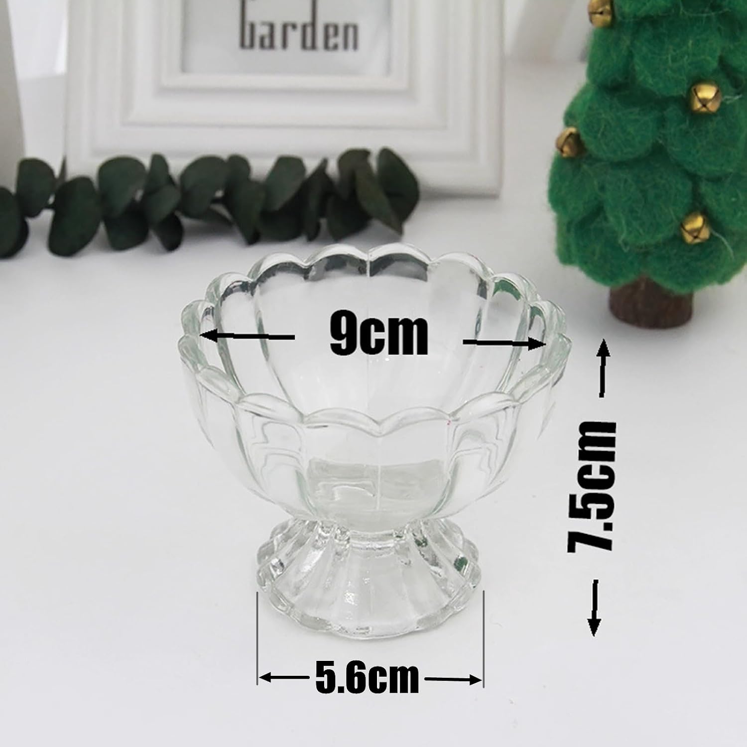 Glass Tealight Candle Holder Set of 6, Clear Candle Holders with Tea Lights, for Floating Candles, Pillar Candles, Votive Candles, Table Decor for Wedding Birthday Party