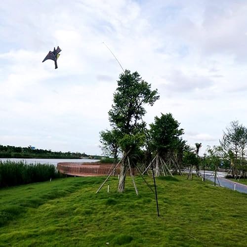 Miniatura 9 de Birds Scarer Hawk Flying Kite Simulated Hawk Flash Dispositivo Reflectante Profesional Asesora de Palomas para Exteriores Hogar Jardín Granja