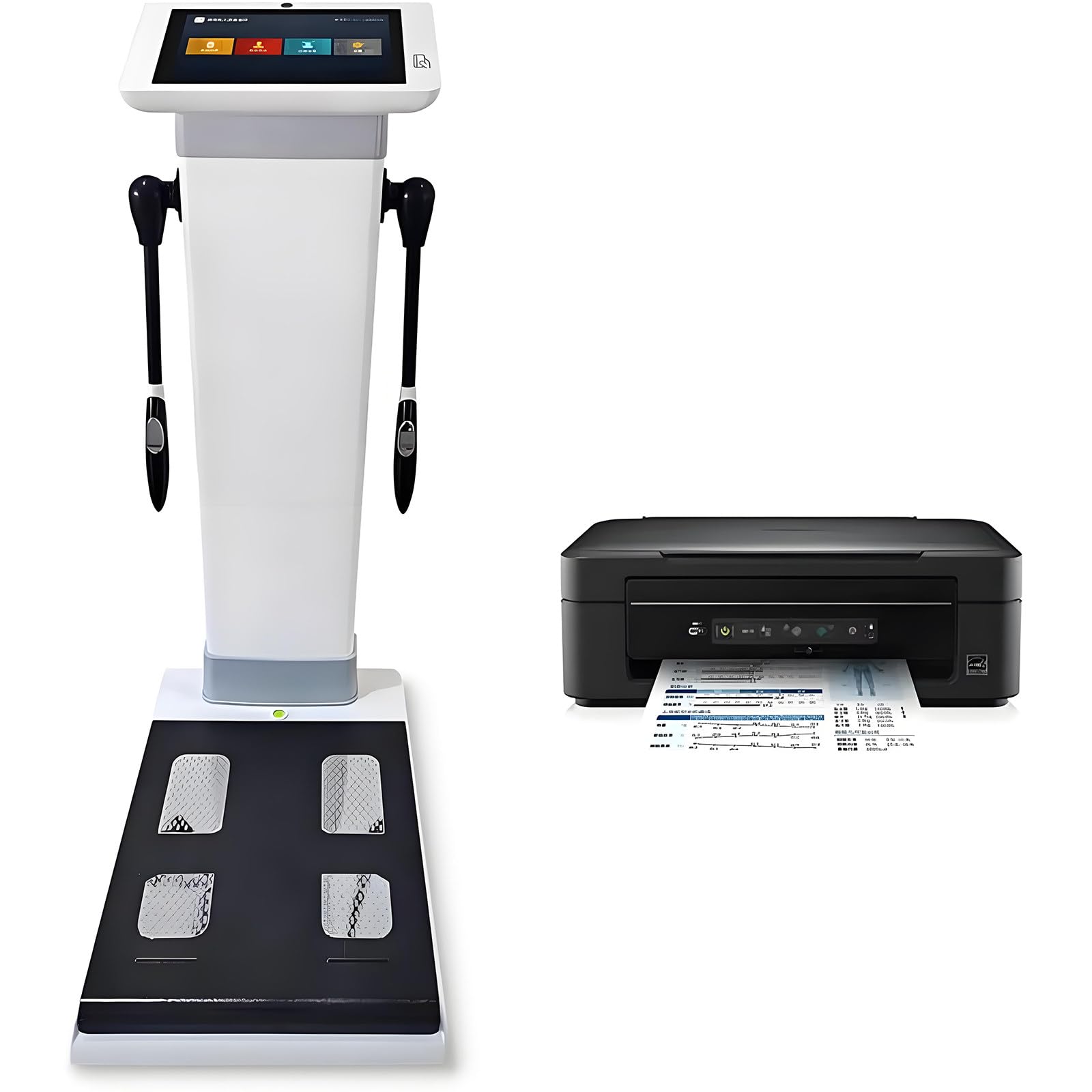 Analizzatore professionale completo del grasso corporeo, monitor e bilancia della composizione corporea, monitor elettronico del grasso corporeo BMI da 10,1 pollici con display LCD