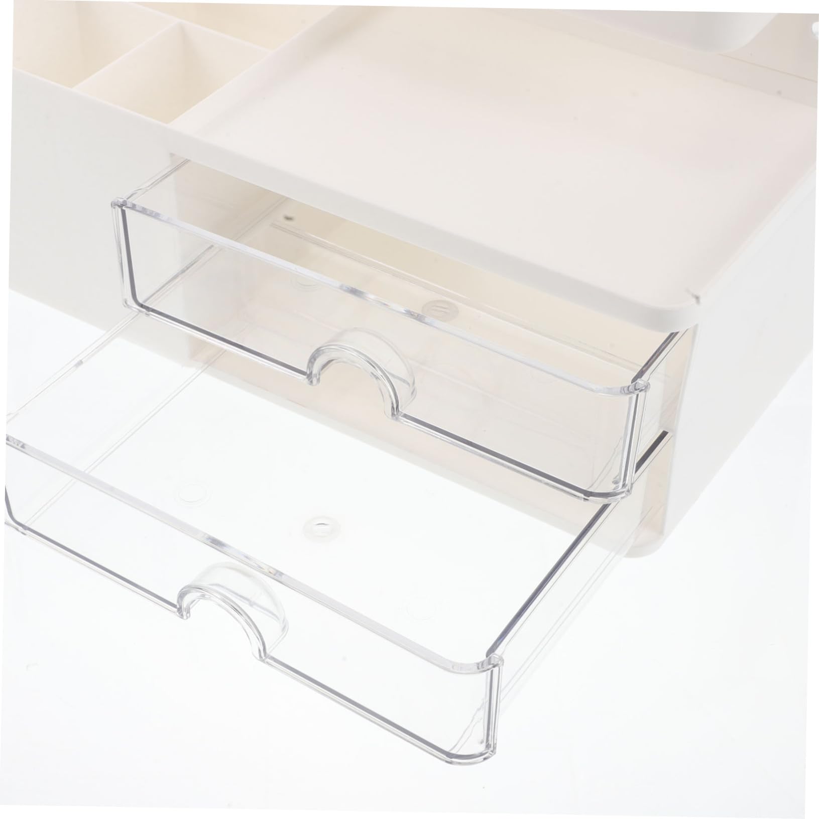 TOPBATHY Scatola Portaoggetti Per Cancelleria Con Pannello in Plastica Organizer Per Cassetti Da Scrivania Portaoggetti Con Cassetto Per Ufficio Accessori Da Scrivania Per Forniture Per