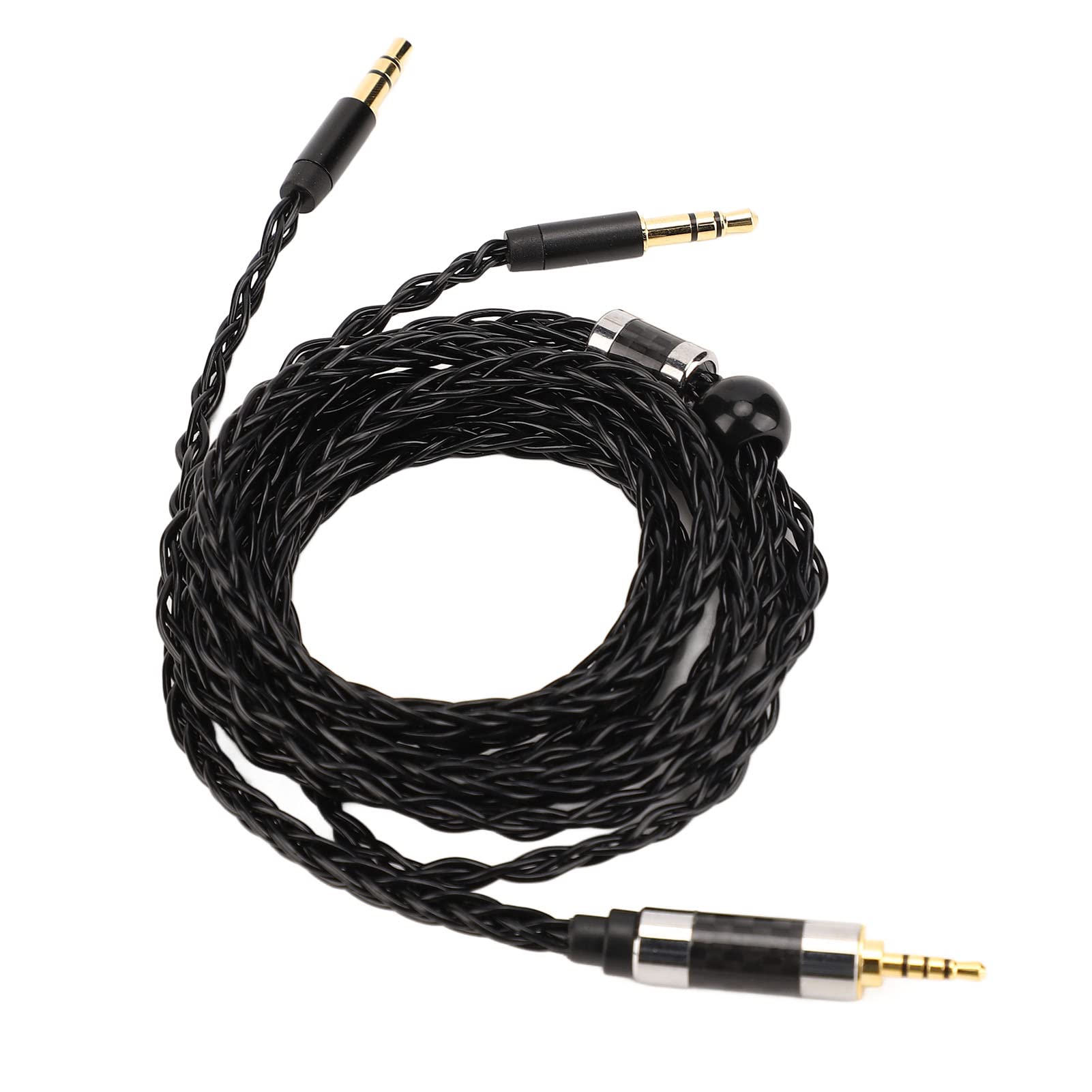 Cavo per Cuffie, da 2,5 MM a Doppio 3,5 MM, Eliminazione Dell'effetto Pelle, Cavo per Cuffie Placcato Argento Bilanciato a 8 Core, Cavo per Cuffie con Stabilità ad Alta Frequenza per Mdr Z7 Z1r