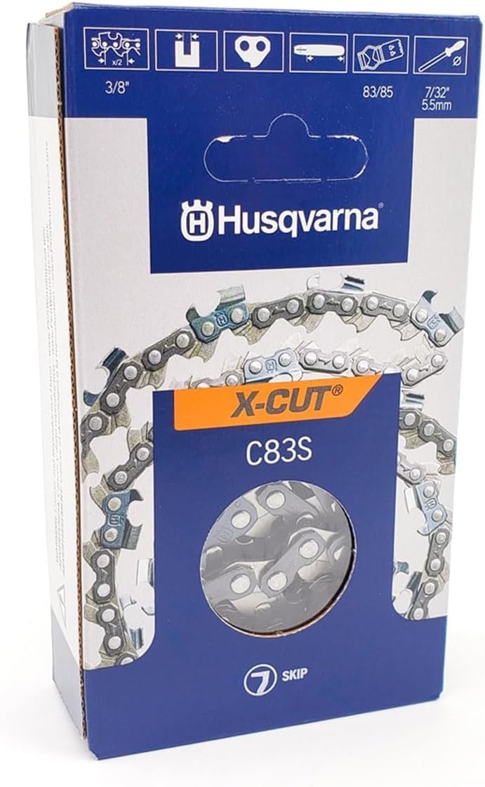 Husqvarna 28" X-Cut Skip Tooth Square Ground Chain C83SK 3/8", .050"