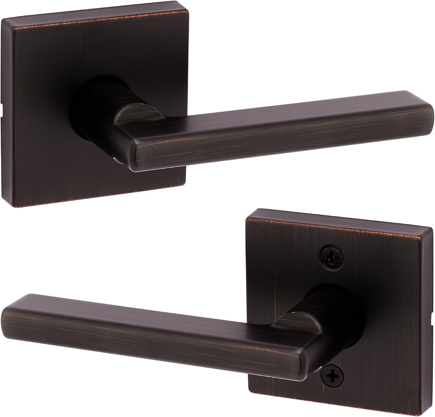 Kwikset Halifax Matte Black Door Lever - 4 Pack -17