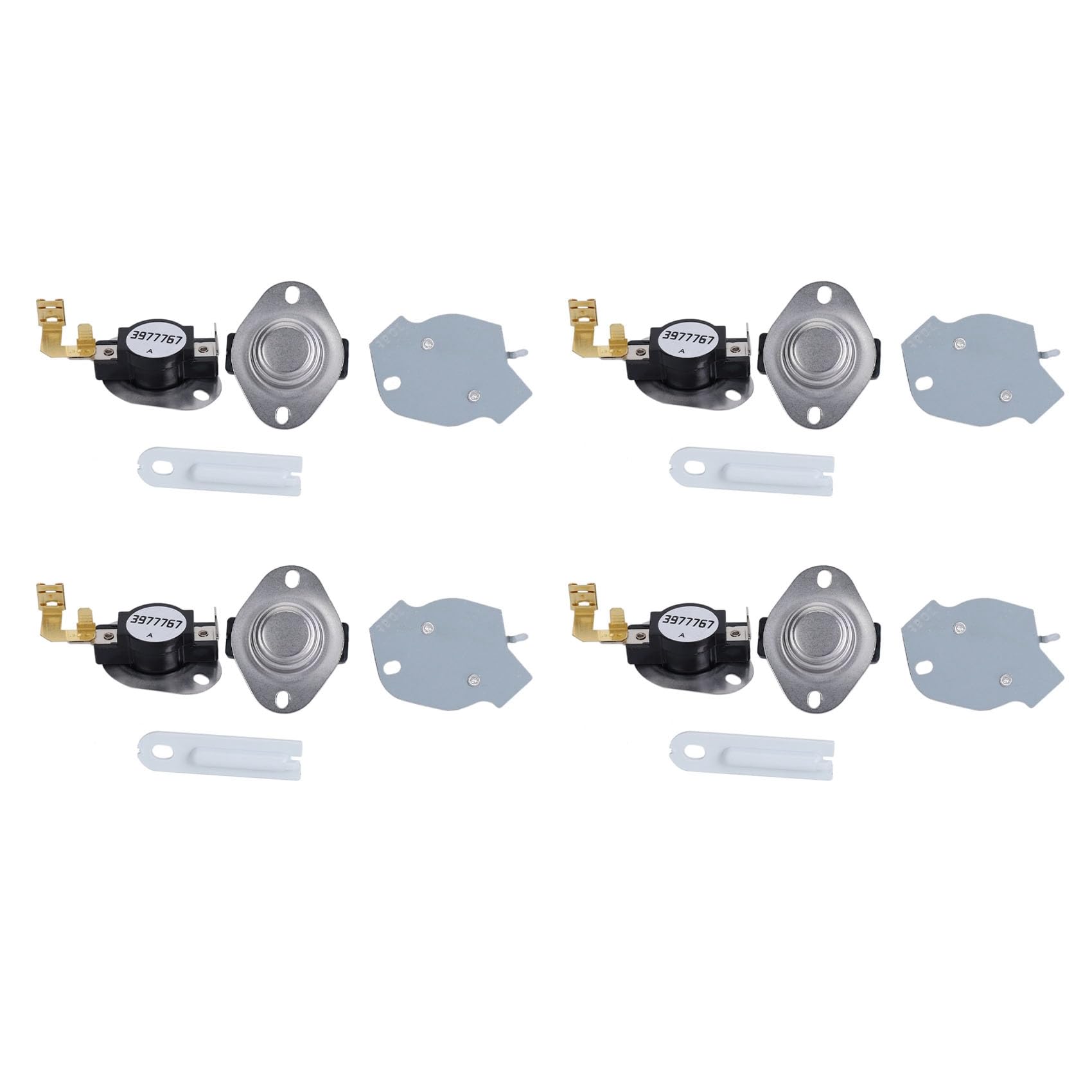 Hndhbfgrt 4X Dryer Kit 3387134 High-Limit Thermostat 3392519 Dryer Thermal Fuse for and Clothes Dryers