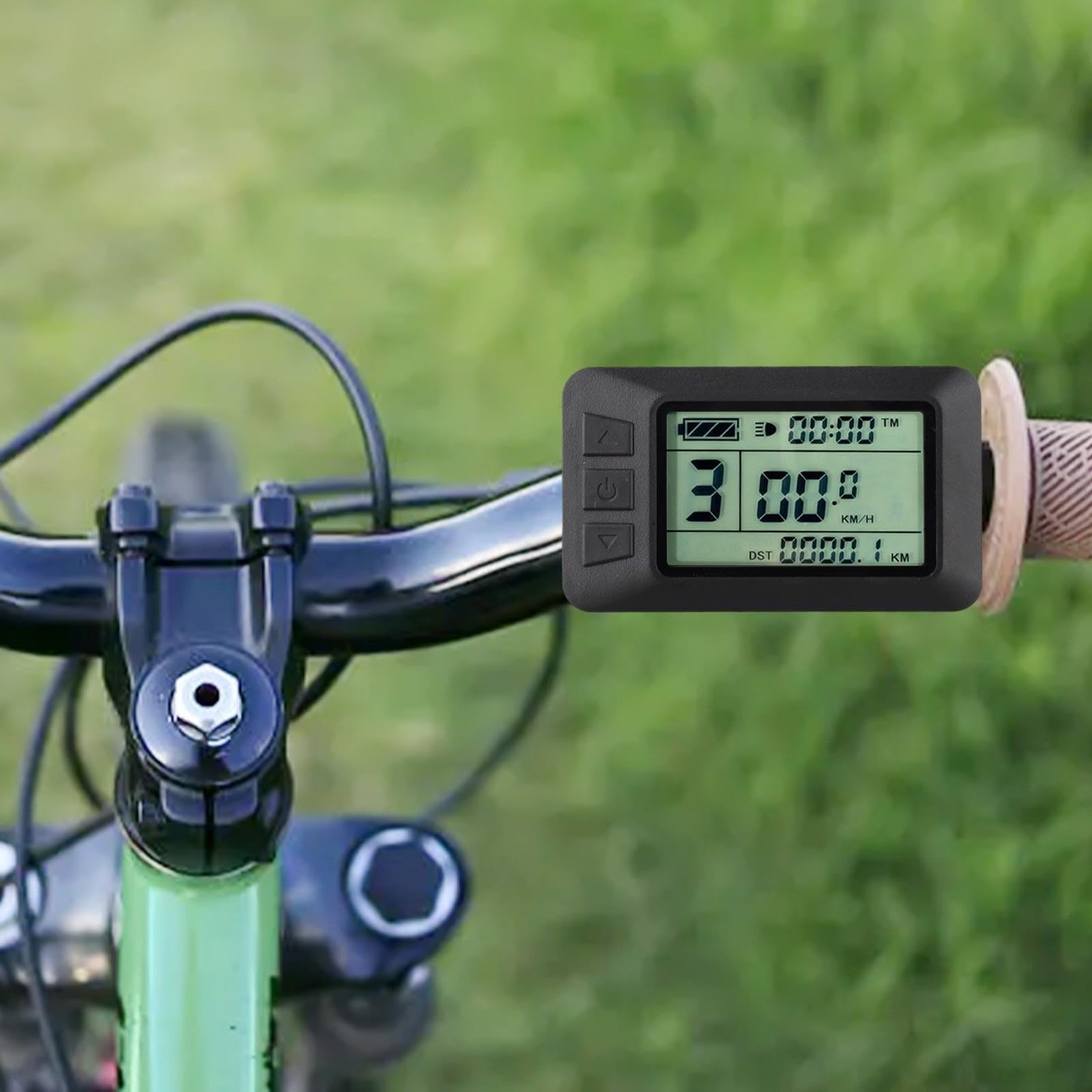 Contachilometri Elettrico Bici 82x48mm Plastica | Interfaccia USB 5 pin, per protezione acqua, compatibilità e-bike, dati chiari in per tempo reale