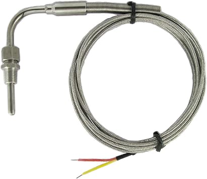 DTC Exhaust Gas Temperature EGT Sensors K Type Thermocouple with 1/8" NPT Adjustable Compression Fittings & 13.2 ft Cable Length
