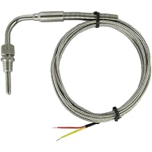 DTC Exhaust Gas Temperature EGT Sensors K Type Thermocouple with 1/8" NPT Adjustable Compression Fittings & 10 ft Cable Length