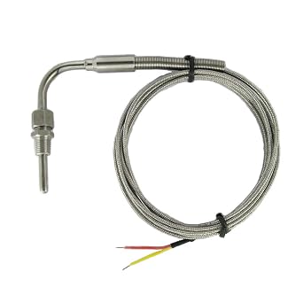 DTC Exhaust Gas Temperature EGT Sensors K Type Thermocouple with 1/8" NPT Adjustable Compression Fittings & 3.3 ft Cable Length