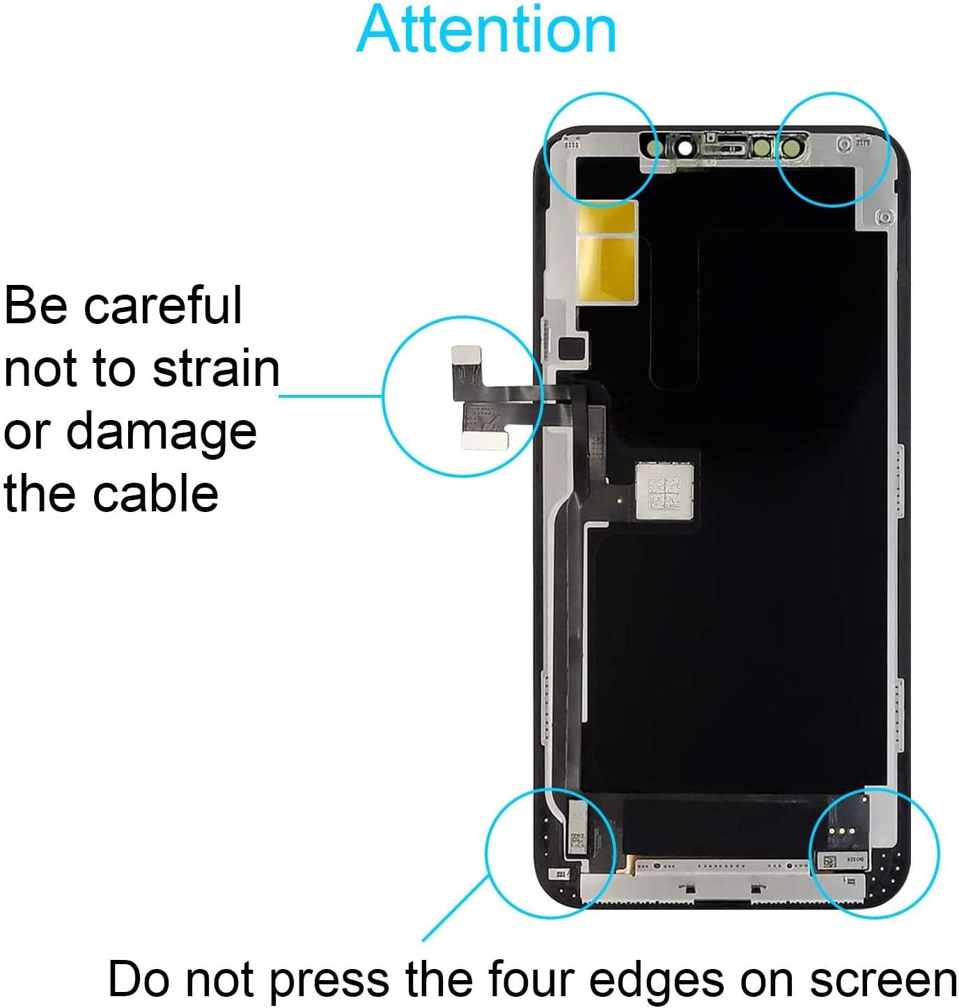 Exсluѕіvе YPLANG Screen Replacement for iPhone 11 Pro | Original Screen Replacement OLED Display for Apple iPhone 11 Pro with 3D Touch Digitizer Frame Assembly Full Repair Kit & pantalla Complete Repair Kits
