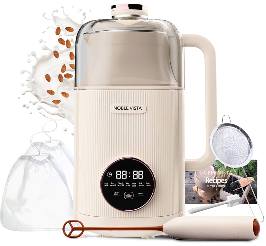 Noble - MILK Amazon.com: NOBLE VISTA 8 In 1 Nut Milk Maker Machine, Milk