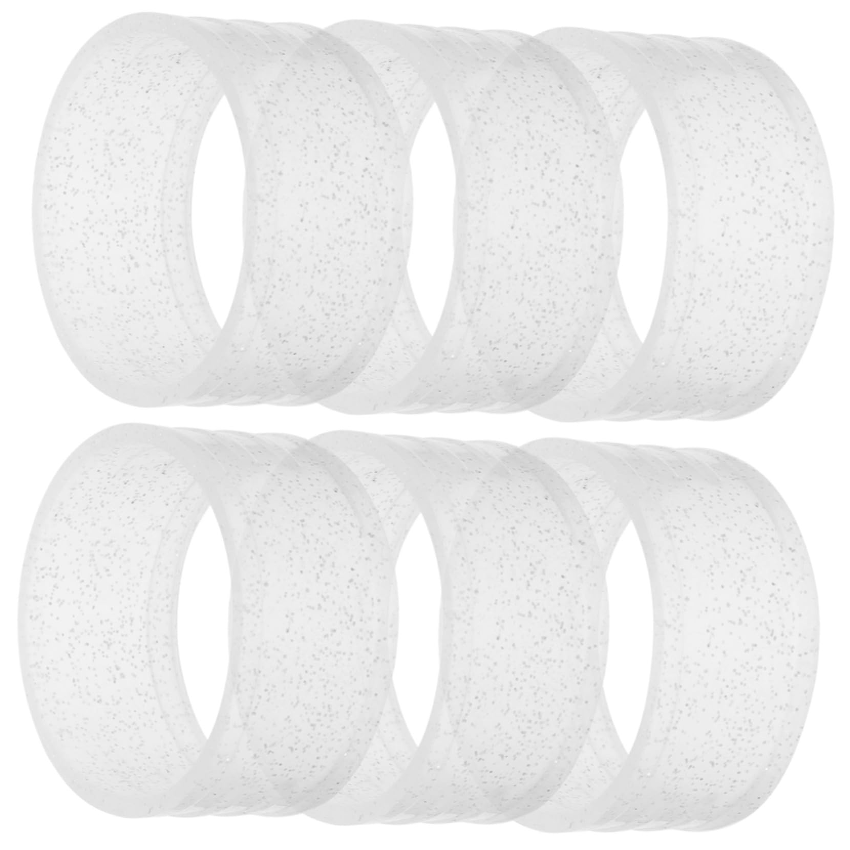 Toddmomy 6pcs Non Skid Tennis Racket Grip Bands Durable Overgrip Rings for Tennis Badminton More Lightweight Wear Resistant Easy to Store and Use