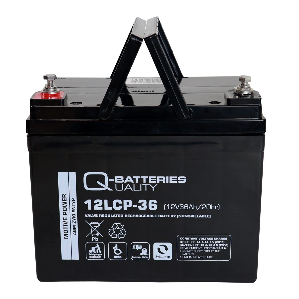 Batería Qbatteries 12LCP-36 Agm Deep Cycle Battery. Tecnología AGM. 12V - 36A...